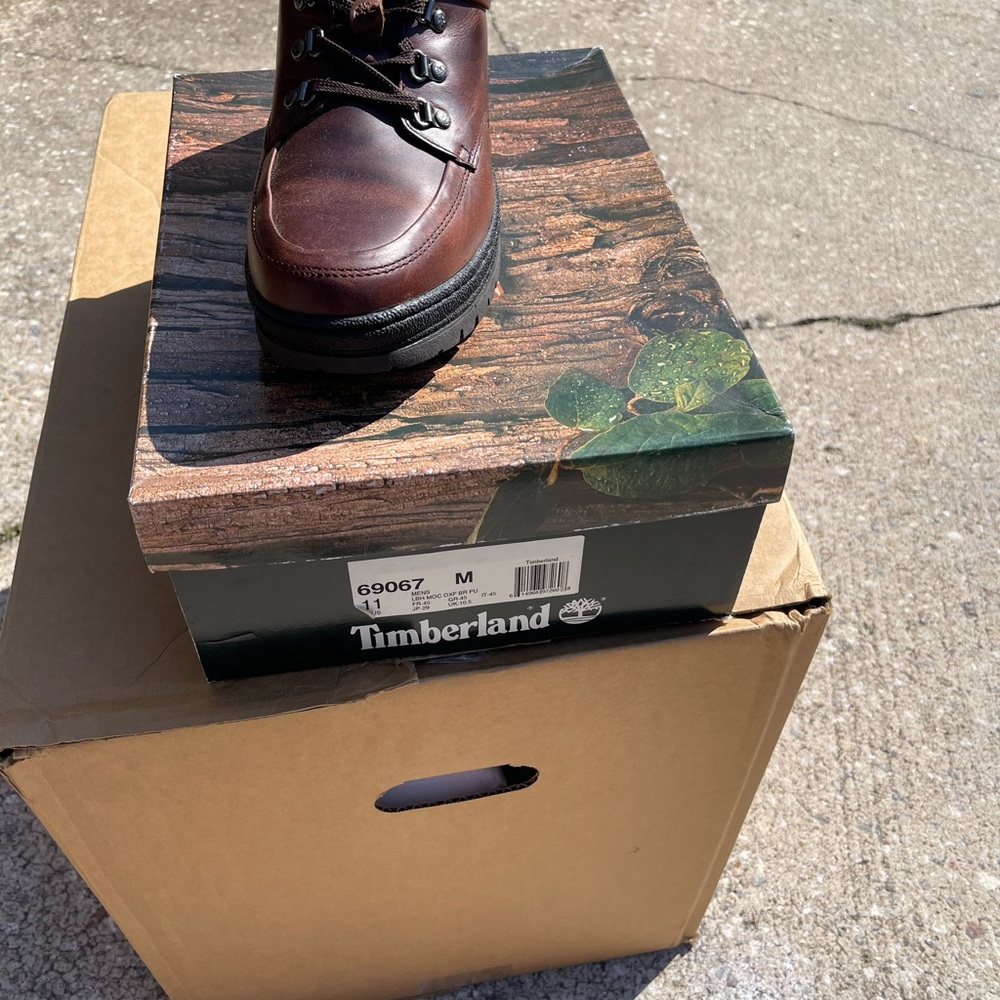 Timberland Men's Dark Brown Leather Boots